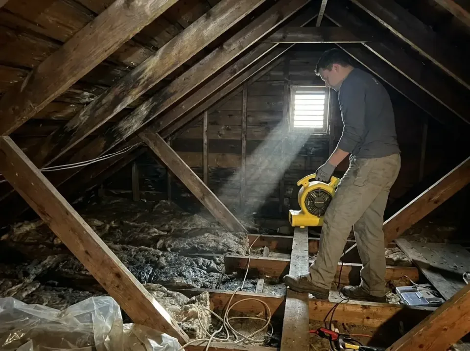 attic-water-damage-drying-proc-007 — frequently asked questions, Emergency Water Extraction & 24/7 Flood Response in Voorhee…